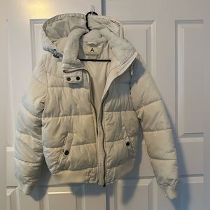 Women’s Puff Jacket with Fur Lining and Hood